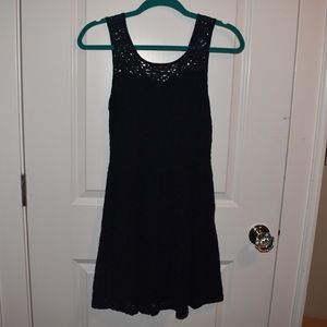 Blue floral skater dress